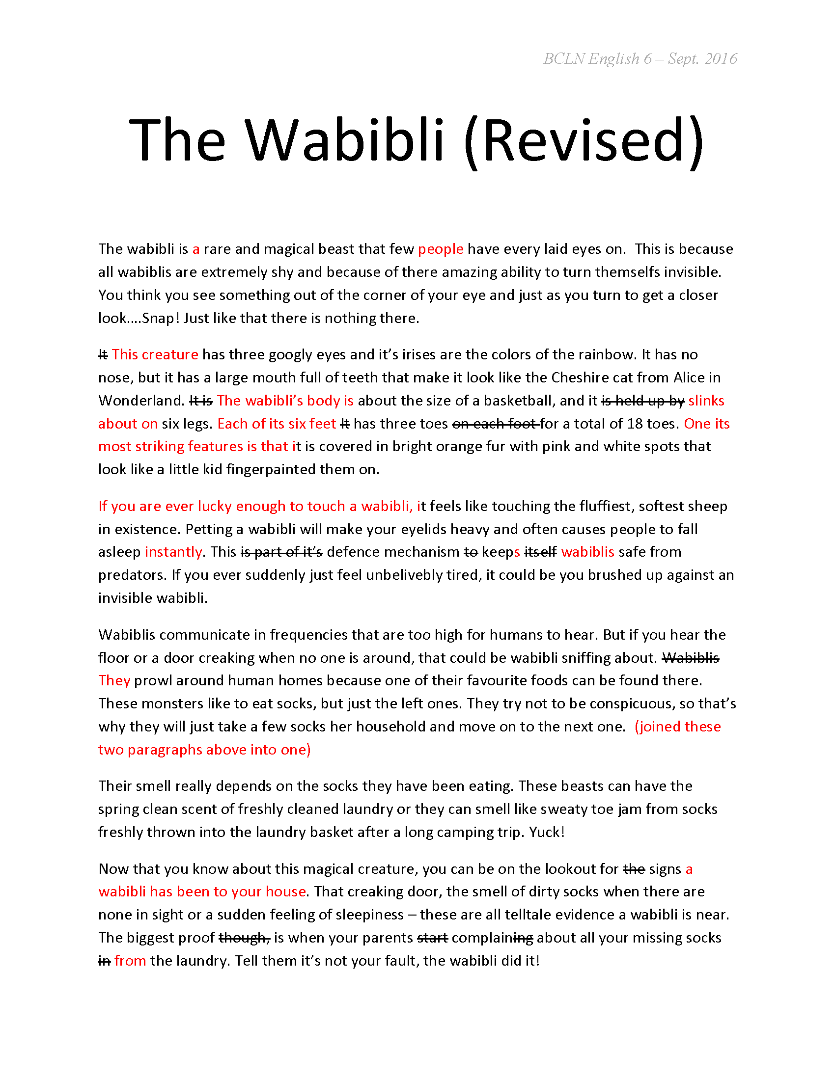 The Wabibli Revised